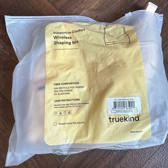 Truekind Supportive Comfort Wireless Shaping Bra 10210 NWT - Picture 3 of 9